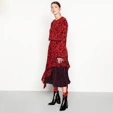 Studio By Preen Red Leopard Print Silk High Low Dress Debenhams Leopard Print Dress Dresses Preening