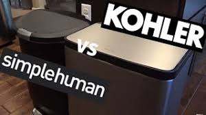I forgot to take a photo but i did try it on the floor model and the lid really did stay open if you push it back. Kohler Stainless Steel Garbage Can Review Vs Simplehuman Best Trash Can 2020 Kohler K 20940 St Youtube