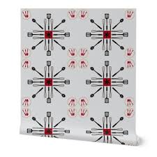 kitchen help in red, black & grey