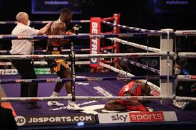 He plans to return in july and box twice more this year as his world title. Joshua Buatsi Knocked Out Daniel Panthere Blenda Dos Santos In The Uk Saturday Boxing News 24