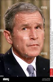 George w bush television address hi-res stock photography and images