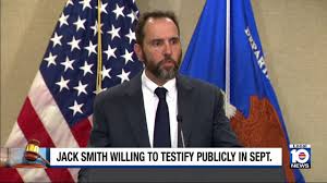 Former Special Counsel Jack Smith willing to testify before Senate Judiciary Committee next month