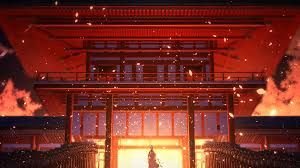 We hope you enjoy our growing collection of hd images to use as a. At76 Anime Painting Temple Red Art Illustration Wallpaper