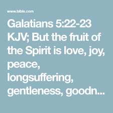 Galatians 5 22 23 Kjv But The Fruit Of The Spirit Is Love Joy Peace Longsuffering Gentleness Goodness Faith Meekness Bible Apps Fruit Of The Spirit Kjv
