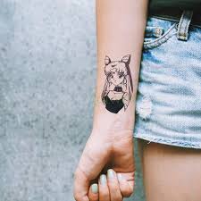 Sailor moon is one such anime series that offers lessons on friendship, strength, fierceness, and courage. Waterproof Temporary Tattoo Sticker Sailor Moon Cartoon Girl Black Tatto Flash Tatoo Fake Tattoos For Kids Girls Men Women Temporary Tattoos Aliexpress
