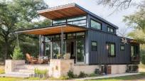 Modern Shipping Container Home Design Ideas | Stylish Design with Patio,  Metal Accents & Stone 🌿🏡