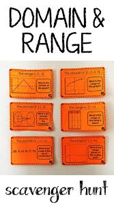 Domain And Range Scavenger Hunt School Algebra Teaching Math Algebra Classroom