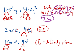 To see if you factored correctly, distribute. Gcf Of Monomials Finding The Gcf Showme