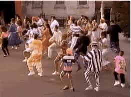 The most popular song for this dance is electric boogie by marcia griffiths, but the dance can be done to any 4/4 music that is sufficiently groovy and the electric slide is most fun with a large group of people. Update The Electric Slide Is Not About A Vibrator According To Songwriter Boing Boing