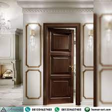Ingin desain rumah modern yang nyaman dan low budget? Pintu Kamar Klasik Modern Panil Kayu Jati Di 2021 Modern Dekorasi Rumah Elegan Desain Interior