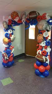 Check out the simple ideas that made the party fun and not fussy. Sports Themed Balloon Arch By Events By Car Lisa Sports Theme Birthday Sports Themed Birthday Party Sports Themed Party