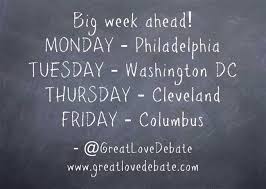 Great Love Debate In Philadelphia Dc Cleveland And Columbus This Week Dating Relationships Chalkboard Quote Art Great Love