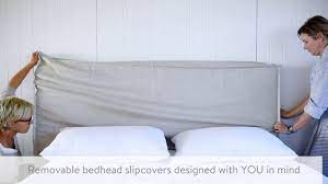 To soften things, we then covered the entire headboard with wadding. Linen Bed Styling Using Bedhead Slipcovers To Change The Look Of Your Room Youtube