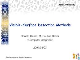 Visible surface detection algorithm (back face detection) in computer graphics in hindi. Ppt Visible Surface Detection Methods Powerpoint Presentation Free Download Id 22028