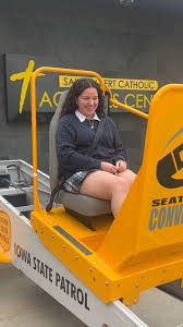 We'd like to thank Trooper Ryan DeVault and Trooper Darren Flaherty of the  Iowa Highway Patrol for bringing their Seat Belt Convincer to campus today.  Students, including Sofia Ledesma '25 here, ...