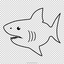 Vector illustration of cartoon shark coloring book. Requiem Sharks Drawing Coloring Book Shark White Child Animals Png Klipartz