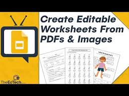 How To Make Editable Pdf Worksheets For Google Classroom Tutorial Perfect For Remote Teaching Youtube In 2020 Google Classroom Tutorial Google Classroom Worksheets