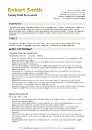 Chief Accountant Resume Samples Qwikresume