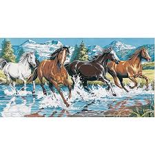 Canevas Seg Au Grand Galop En 2020 Canevas Galop Cheval