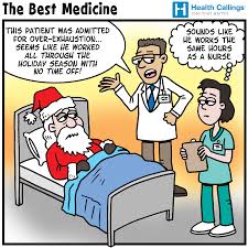The Best Medicine Santa And A Nurse Healthcare News Information And Career Advice Nurse Humor Healthcare Humor Christmas Humor