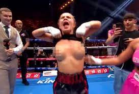 Daniella Hemsley barred from boxing final after breast-baring moment