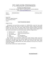 Contoh proposal penawaran yang ada di halaman ini adalah sebuah bentuk singkat dari proposal yang bertujuan untuk mengajukan penawaran kerjasama khususnya kerjasama dalam bidang bisnis kepada institusi tertentu jika kita hendak membuka suatu usaha. Contoh Surat Niaga Penawaran Produk Makanan Nusagates