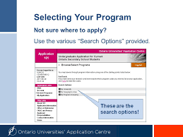 Concordia university undergraduate admissions application centre p.o. Applying Online To Ontario S Universities Ppt Download