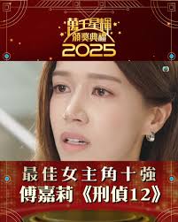 【萬千星輝頒獎典禮2025】最佳女主角十強 傅嘉莉 《刑偵12》, 《萬千星輝頒獎典禮2025》「最佳女主角」十強名單包括： 吳若希  《奔跑吧！勇敢的女人們》、劉佩玥 《奪命提示》、傅嘉莉 《刑偵12》、蔡潔 《執法者們》、張曦雯 《俠醫》、宣萱 《巨塔之后》、陳煒  《巨塔之后》、陳曉華 《金式森林》、佘詩曼 《新聞女王2》、李施嬅 《新聞女王2》 。(排名不分先後), 2025萬千星輝頒獎禮