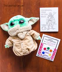 These sweet rainbow seed printable are so fun for the kids to put together and are easy st. Mandalorian Baby Yoda Free Printable Valentine The Suburban Mom