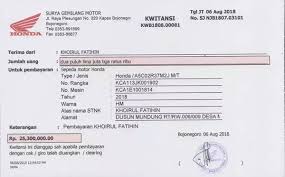 Pasal 5 kendaraan bermotor ini sepenuhnys milik penjual, dan tak ada campur tangan pihak lain dalam kepemilikannya. Contoh Kuitansi Jual Beli Mobil Dan Motor Bekas Mojokbisnis Com