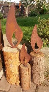 Precious Rust Flames With Thorn 3 Sizes Metal Garden Advent Candle Flame Rust Deco Gardens Are Not Mer In 2020 Advent Candles Christmas Decorations Candle Flames