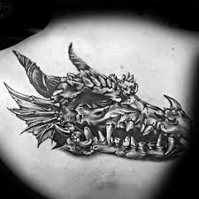 Cherry blossom and dragon tattoos for women. 60 Dragon Skull Tattoo Designs For Men Manly Ink Ideas