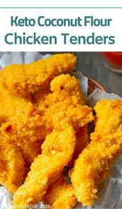 Keto Coconut Flour Chicken Tenders Recipe Coconut Flour Chicken Tender Recipes Coconut Flour Recipes