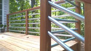 The observation decks are elevated sight seeing platforms found upon a tall structure. Horizontal Railing Using 1 25 Conduit Deck Makeover Outdoor Stair Railing Outdoor Stairs Exterior Stairs