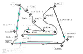Baku city circuit is a temporary street course in the azerbaijan's capital which hosted formula one world championship grand prix event for the first time in 2016. Bahrain Circuit Map With Corner Speeds Formula1