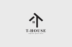 T House Logo In 2020 Home Logo Typographic Logo Design House Logo Design