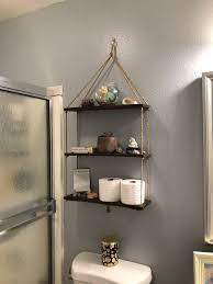 Bathroom Shelf Over The Toilet Storage Ladder Shelf Etsy In 2020 Hanging Wood Shelves Bathroom Shelf Decor Bathroom Storage Over Toilet
