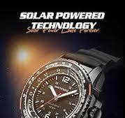 NORTH EDGE Men's Military Solar Drive Pilot Analog Quartz Black Dial  Wristwatch: Photon (Black, Nylon) : Amazon.in: Watches