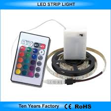 China Amazon Hot Sale 1m With Battery Box Smd 5050 Battery Powered Led Light Strip China Battery Operated Led Strip Led Strip Battery Powered