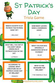 Patrick's day although patrick is the patron saint of irel. St Patrick S Day Trivia Game