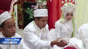 Foto yg lagi akad nikah di kampung. Akibat Covid 19 Kemenag Keluarkan Aturan Tata Cara Akad Nikah Tv Tabalong