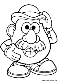 Check out the potato head sprout coloring page and enjoy printing your own potato head character. Toy Story Mister Potato Head Animation Movies Printable Coloring Pages