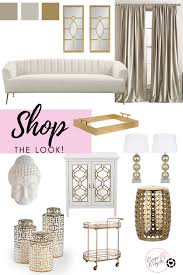 White Gold Accents In 2020 Gold Living Room Decor Gold Living Room White And Gold Decor