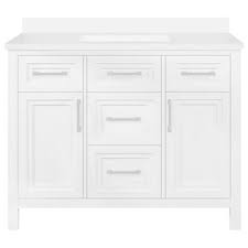 Caroline parkway 78 double bathroom vanity cabinet in gray by virtu usa (1) $1,871. Ove Decors Bailey 48 Single Sink Bathroom Vanity With Power Bar Transitional Bathroom Vanities And Sink Consoles By Ove Decors Houzz
