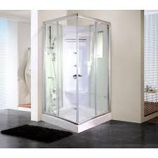What are the shipping options for shower stalls & kits? Heirloom Home Products Leisure Shower White 3 Spray Built In Shower System Lowes Com In 2021 Corner Shower Stalls Corner Shower Kits Shower Stall Kits