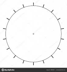 Blank Polar Graph Paper Protractor Pie Chart Vector