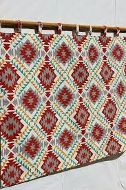 Geometric Curtains Tribal Curtains Custom Kitchen Curtains Etsy Geometric Curtains Aztec Decor Aztec Curtains