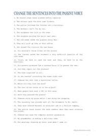 Maybe you would like to learn more about one of these? English Esl Passive Voice Or Active Voice Worksheets Most Downloaded 676 Results