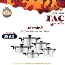 Tac Jasmine 5 Li Celik Tencere Seti Cookware Set Kitchenware Cookware