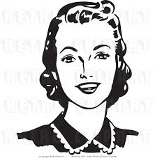 Black And White Woman Clipart Photogrpaher 50s Clipart Clip Art Woman Silhouette Retro Vector